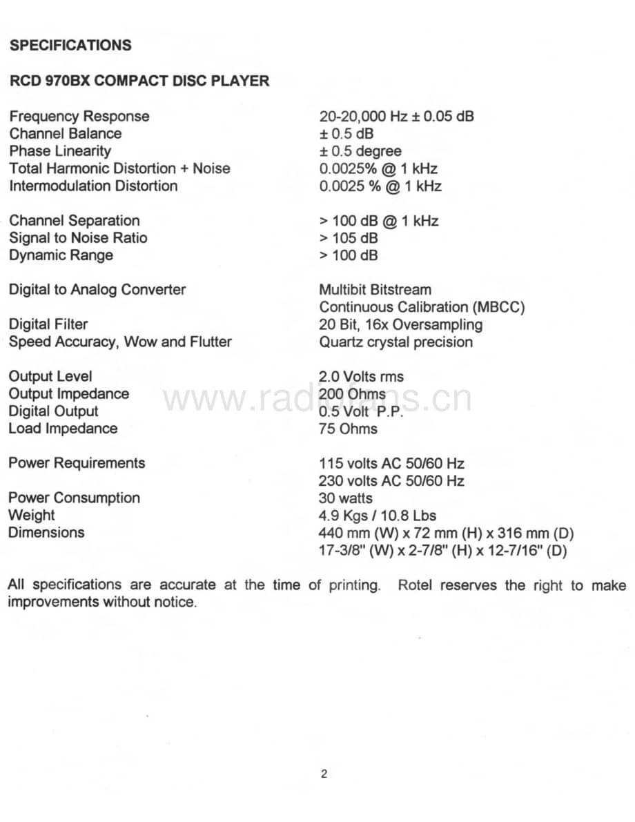 Rotel-RCD-970BX-Service-Manual电路原理图.pdf_第3页