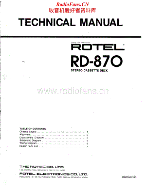 Rotel-RD-870-Service-Manual电路原理图.pdf