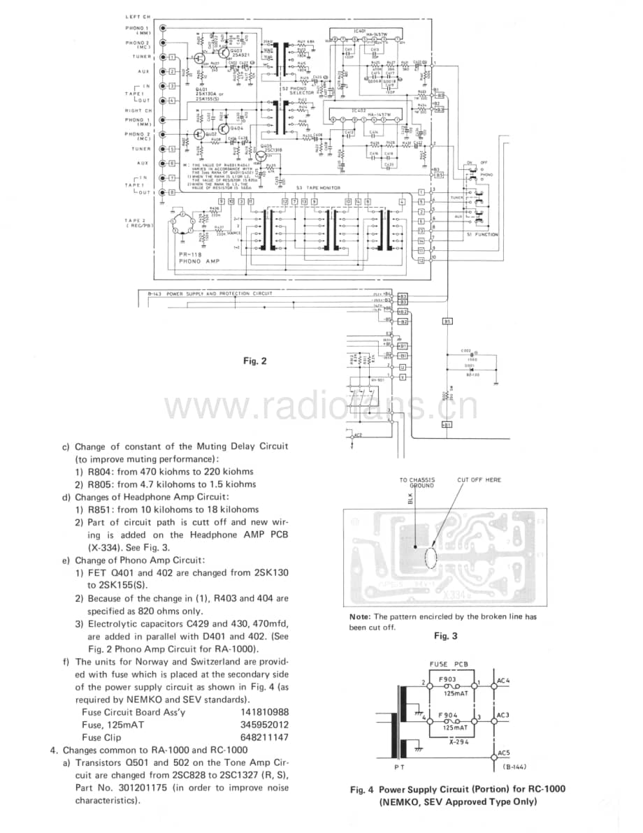 Rotel-RA-1000-Service-Manual电路原理图.pdf_第3页