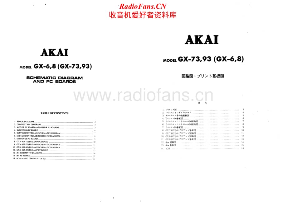 Akai-GX6-tape-sch维修电路原理图.pdf_第1页