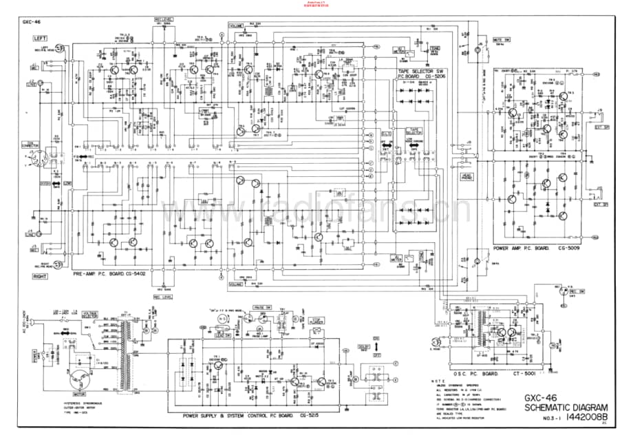 Akai-GXC46-tape-sch维修电路原理图.pdf_第1页