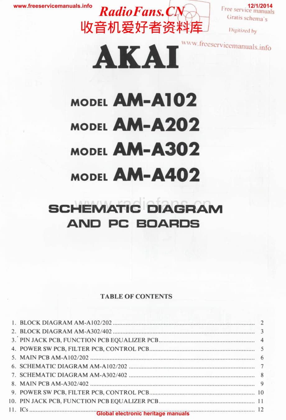 Akai-AMA402-int-sch维修电路原理图.pdf_第1页