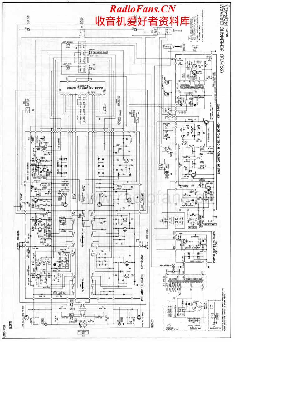 Akai-GXC75D-tape-sch维修电路原理图.pdf_第1页