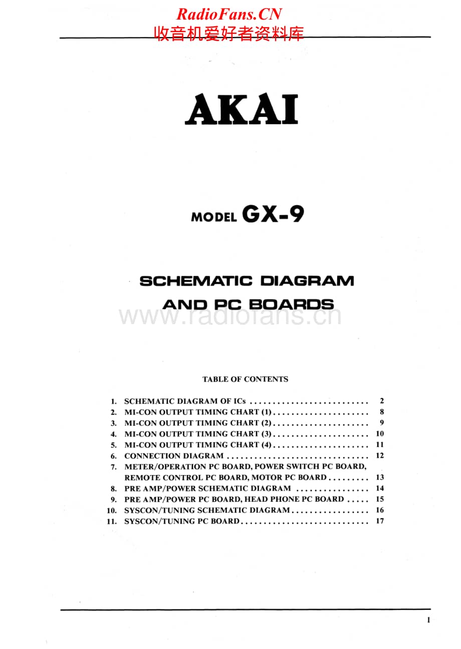 Akai-GX9-tape-sm维修电路原理图.pdf_第1页