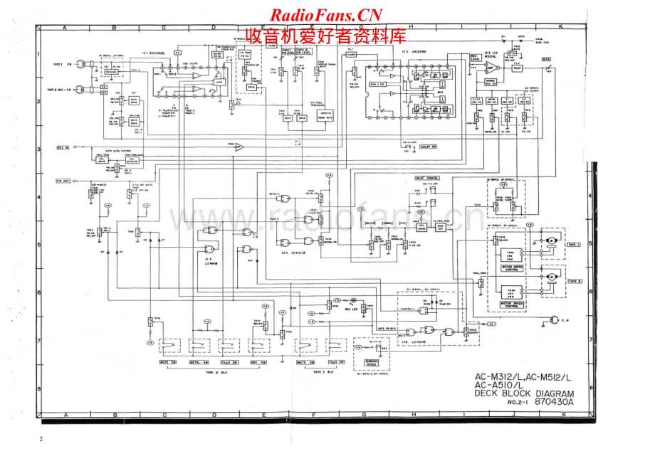 Akai-ACM512-tape-sch维修电路原理图.pdf_第1页