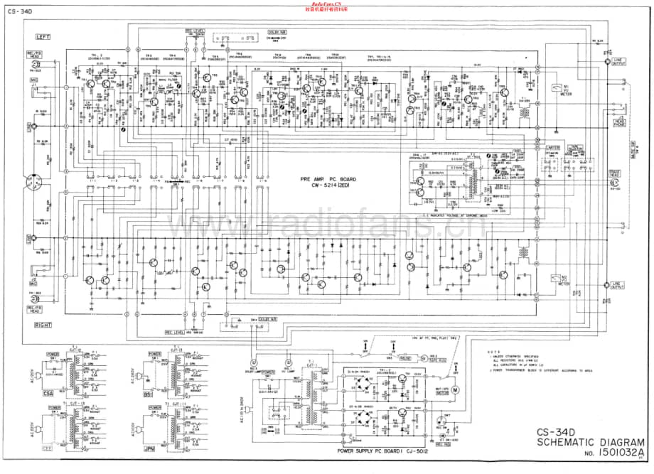 Akai-CR34D-tape-sch维修电路原理图.pdf_第1页