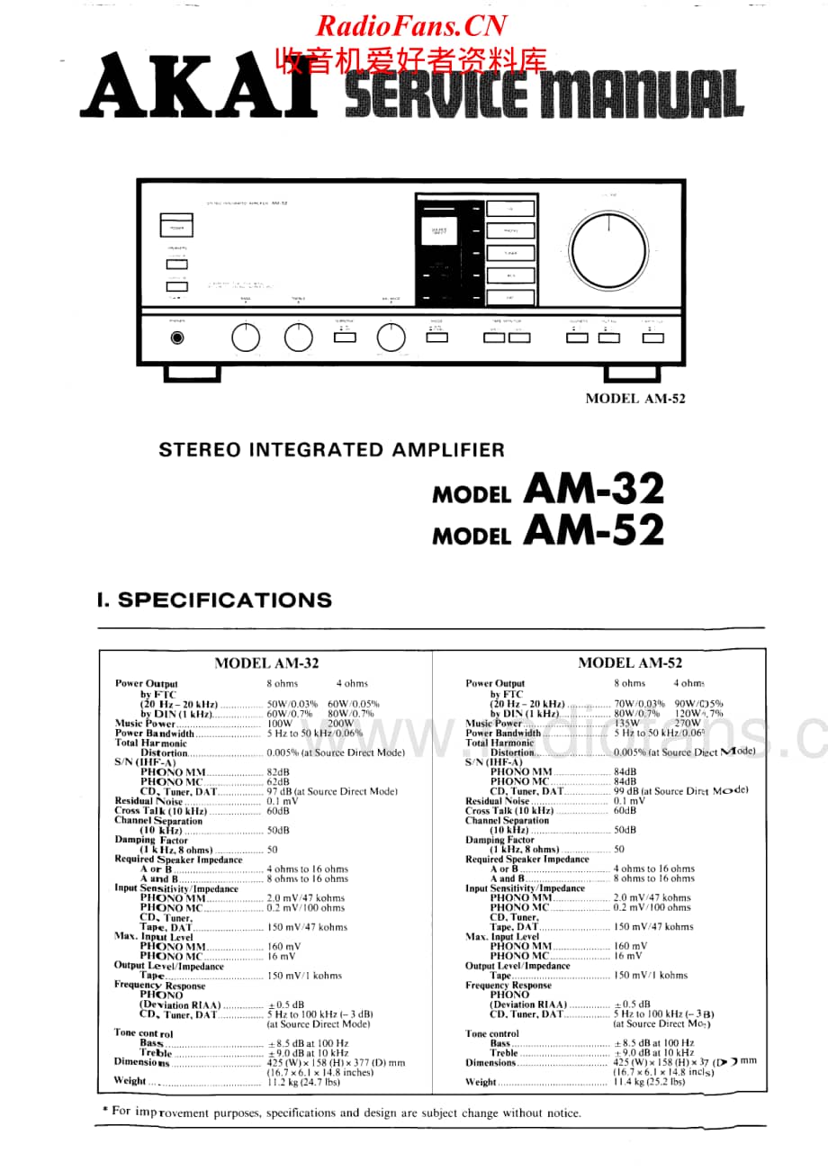 Akai-AM52-int-sm维修电路原理图.pdf_第1页