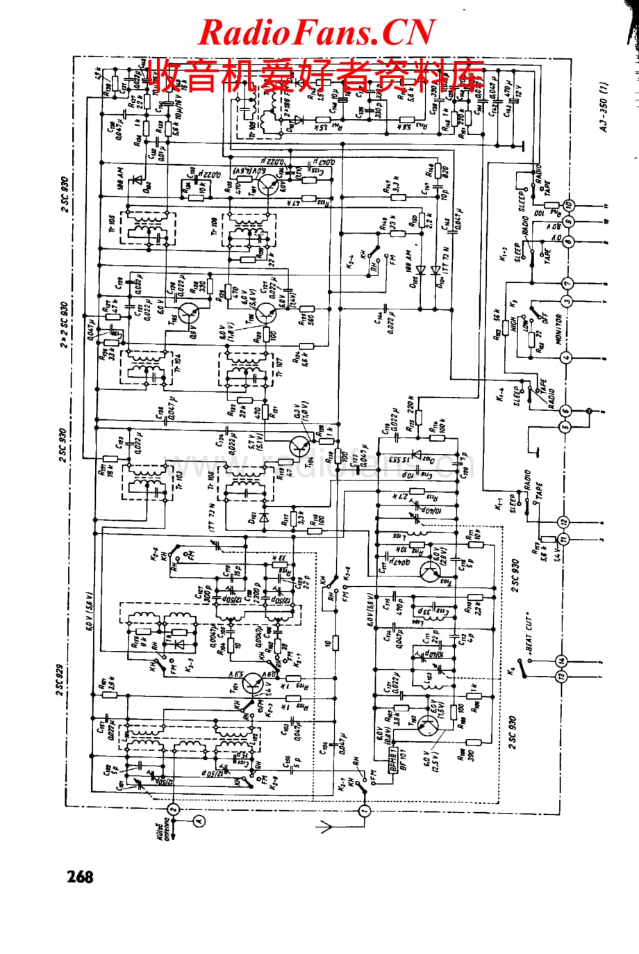 Akai-AJ350-rec-sch维修电路原理图.pdf_第1页