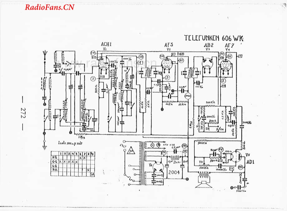 telefunken606WK-电路原理图.pdf_第1页