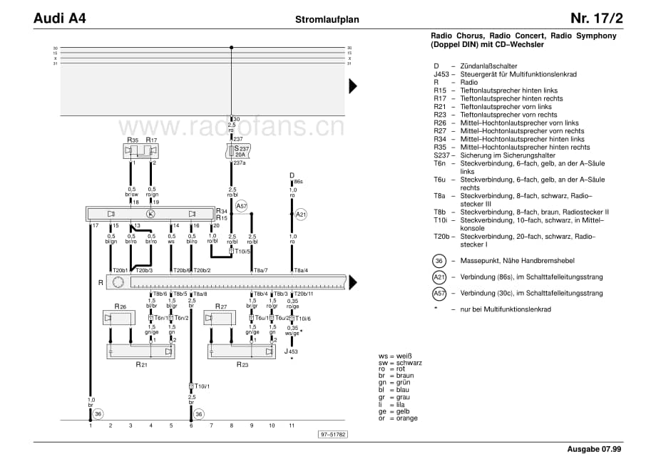 Radio Audi A4维修电路原理图.pdf_第2页