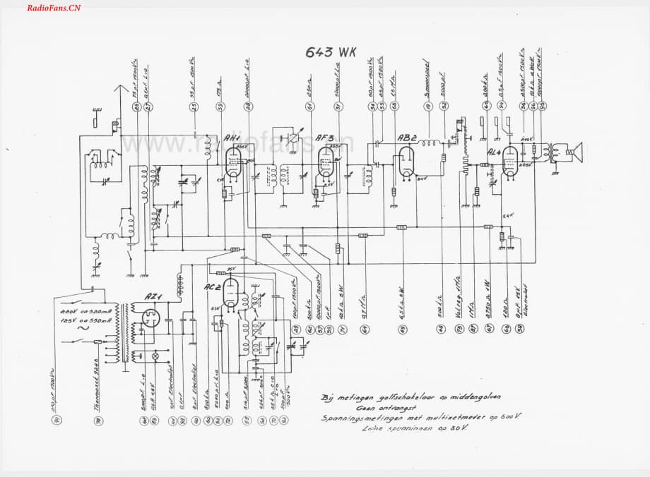 telefunken643WK-电路原理图.pdf_第1页