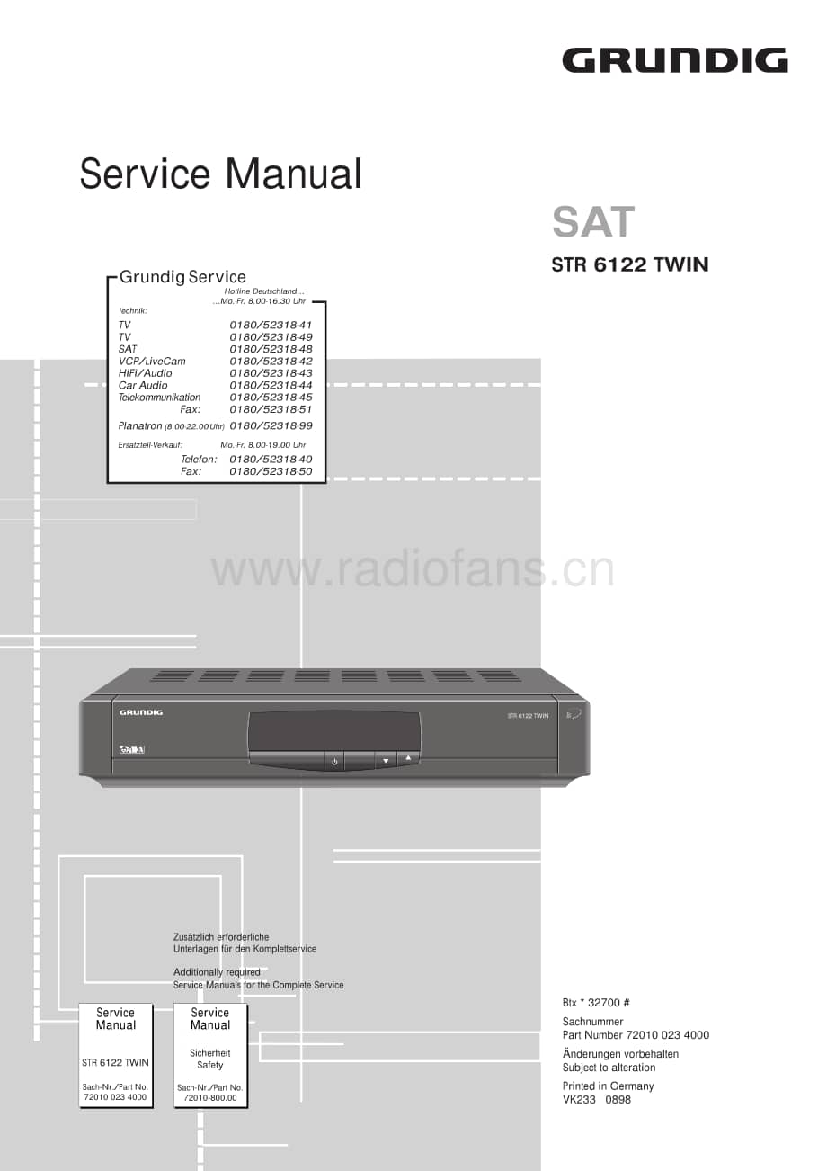 GrundigSTR6122TWIN 维修电路图、原理图.pdf_第1页