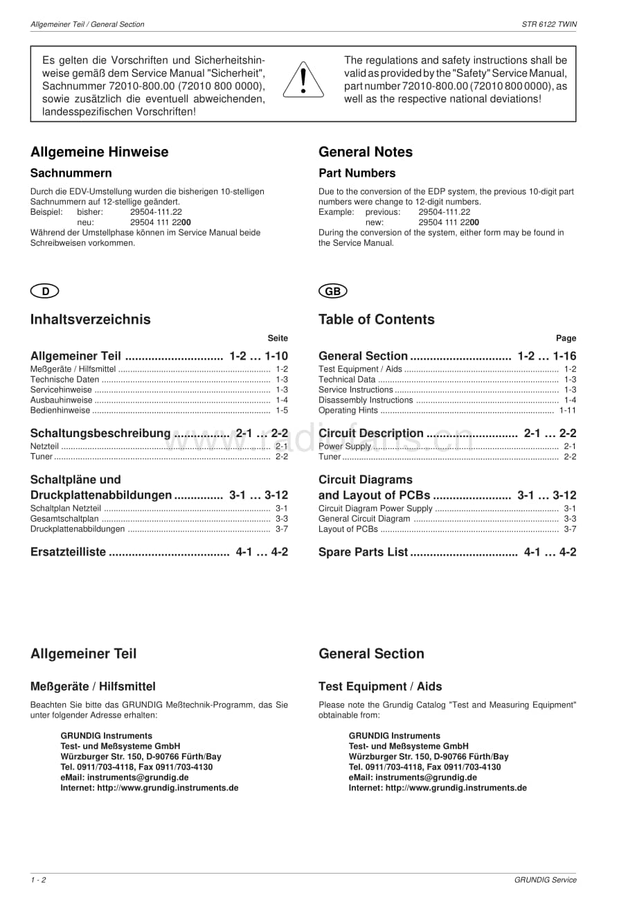 GrundigSTR6122TWIN 维修电路图、原理图.pdf_第2页