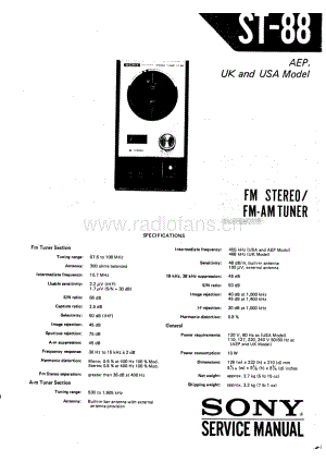 Sony ST-88 电路图 维修原理图.pdf