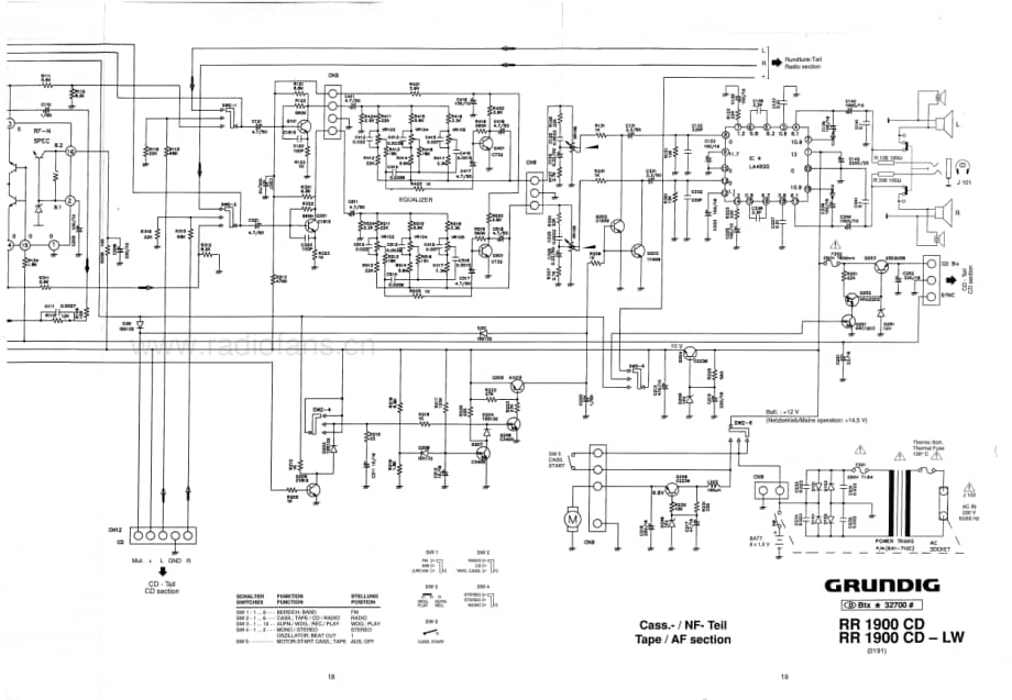 GrundigRR1900CD 维修电路图、原理图.pdf_第3页