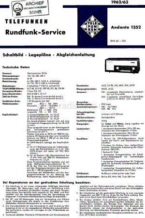 Telefunken_1352 维修电路图 原理图.pdf