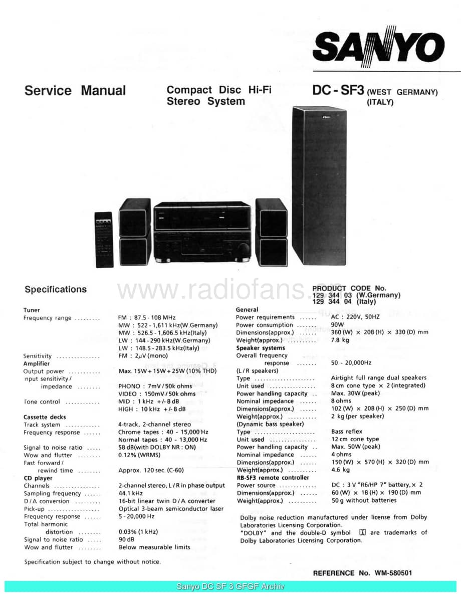 Sanyo_DCSF3_sch 电路图 维修原理图.pdf_第1页