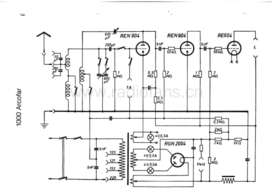 Telefunken1000Arcofar维修电路图、原理图.pdf_第2页