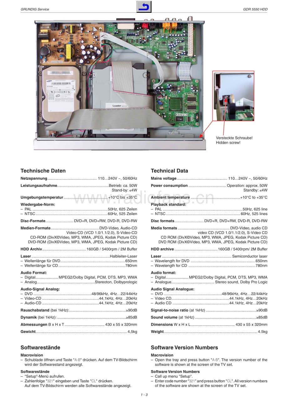 GrundigGDR5550HDD 维修电路图、原理图.pdf_第3页