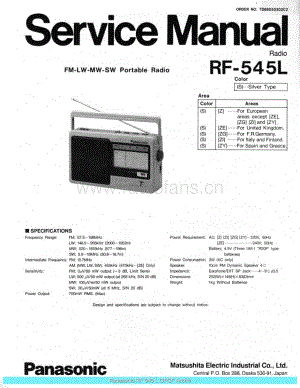 Panasonic_RF-545L_sch 电路图 维修原理图.pdf