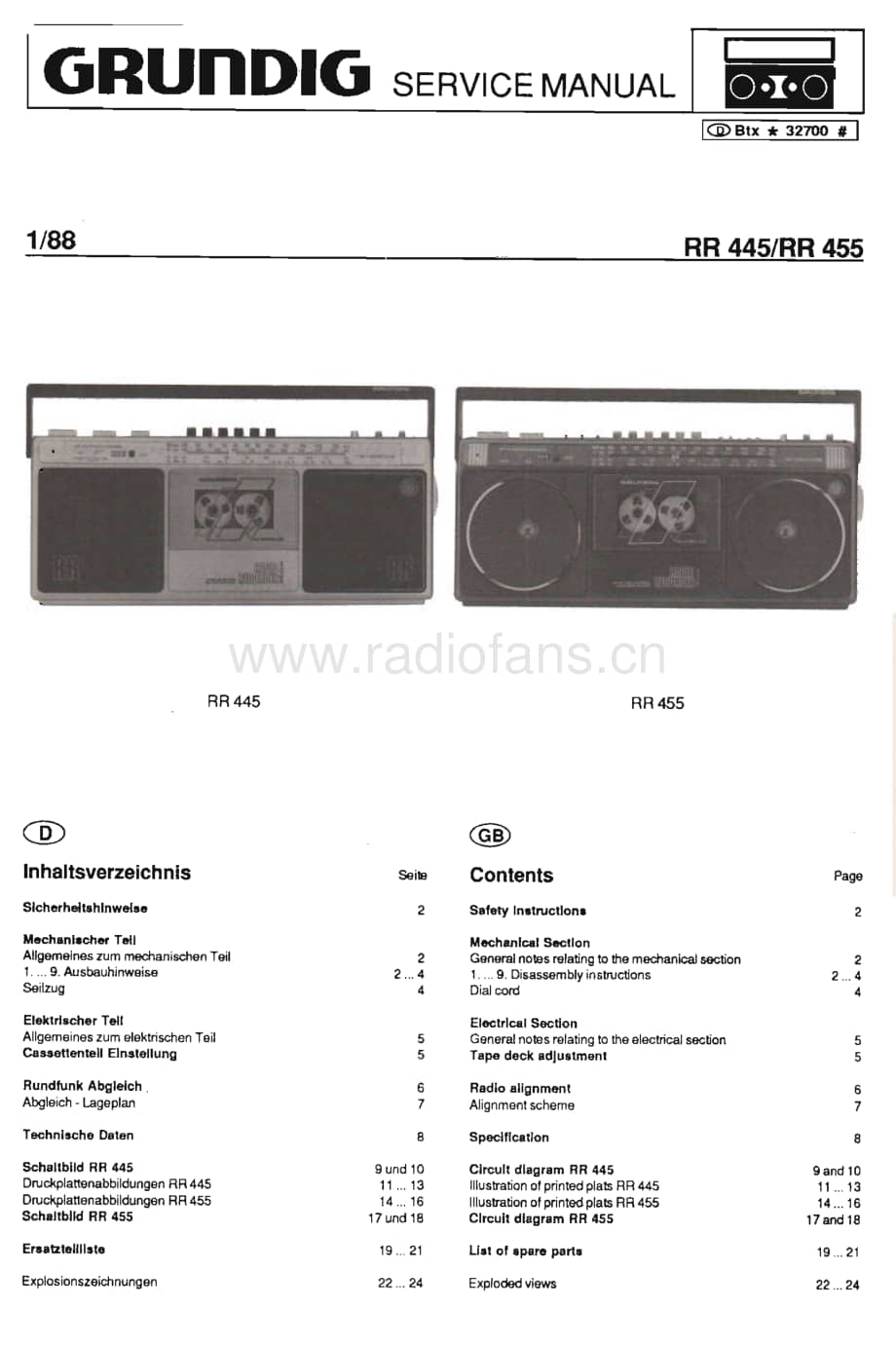 GrundigRR445RR455 维修电路图、原理图.pdf_第1页