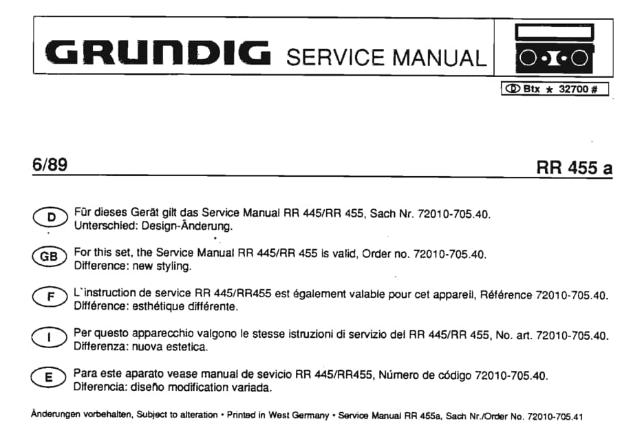 GrundigRR445RR455 维修电路图、原理图.pdf_第2页