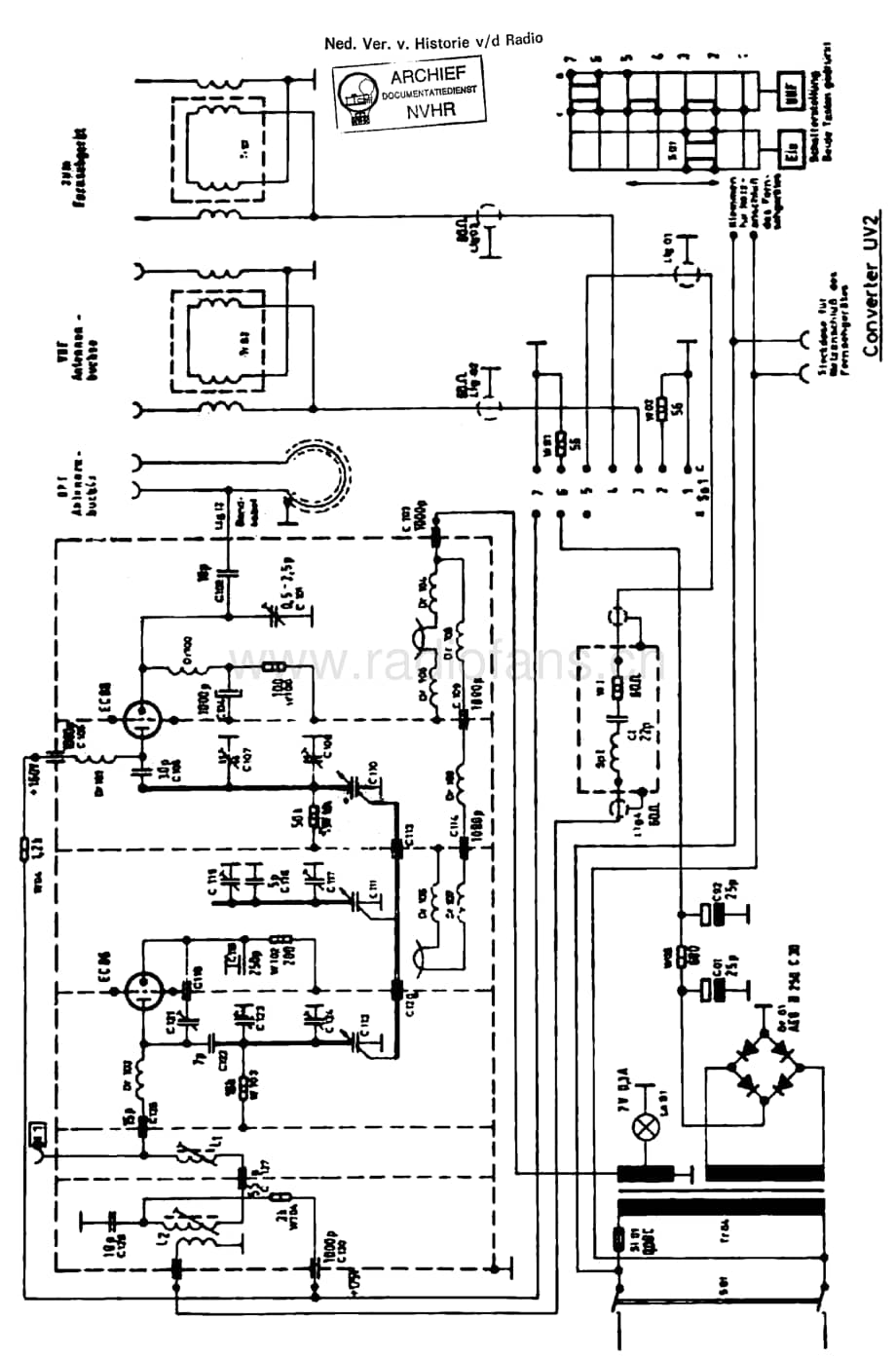 Telefunken_UV2 维修电路图 原理图.pdf_第1页