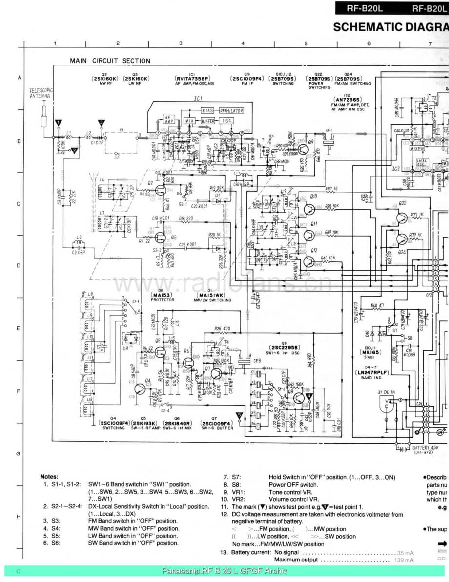 Panasonic_RF-B20L_sch 电路图 维修原理图.pdf_第2页