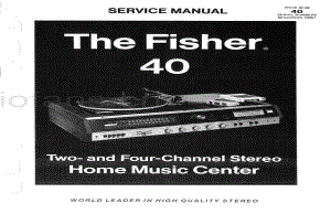 Fisher40ServiceManual 电路原理图.pdf