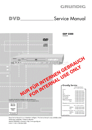 GrundigGDP2200 维修电路图、原理图.pdf