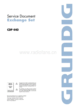GrundigCDP440 维修电路图、原理图.pdf