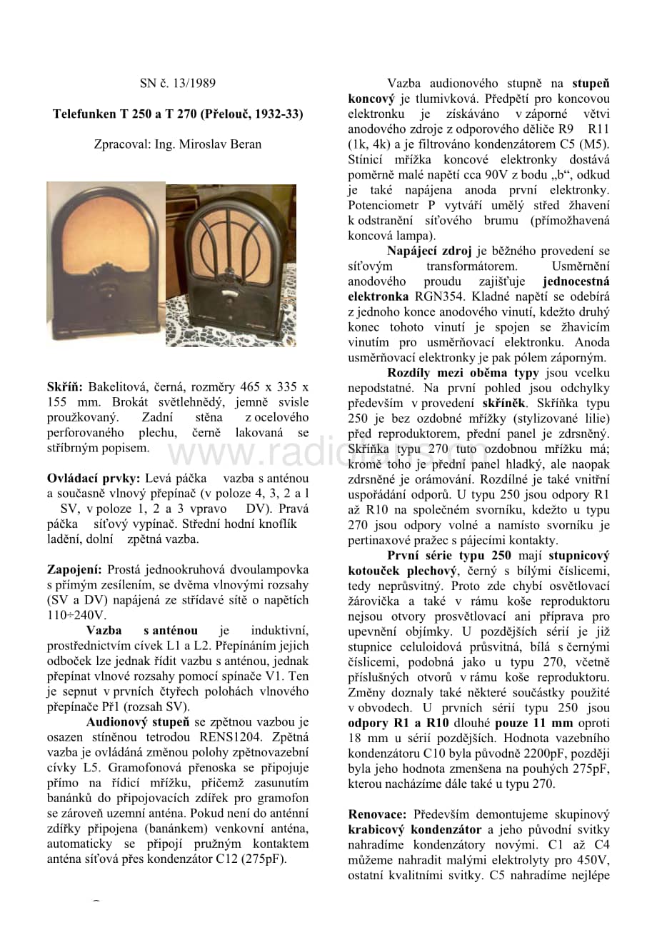 TelefunkenT250维修电路图、原理图.pdf_第1页