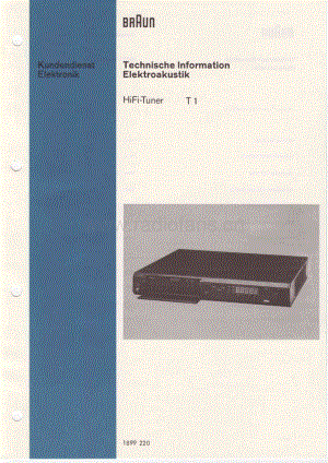 BraunT1ServiceManual电路原理图.pdf