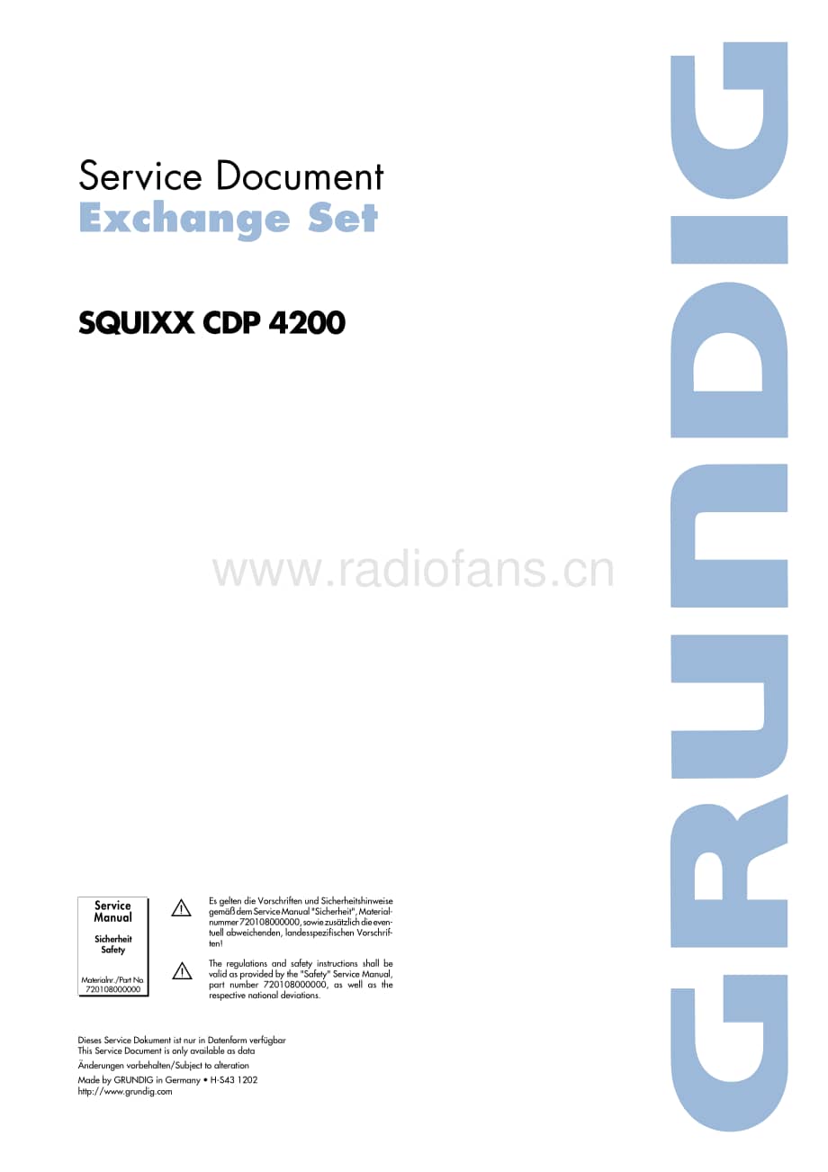 GrundigSQUIXXCDP4200 维修电路图、原理图.pdf_第1页