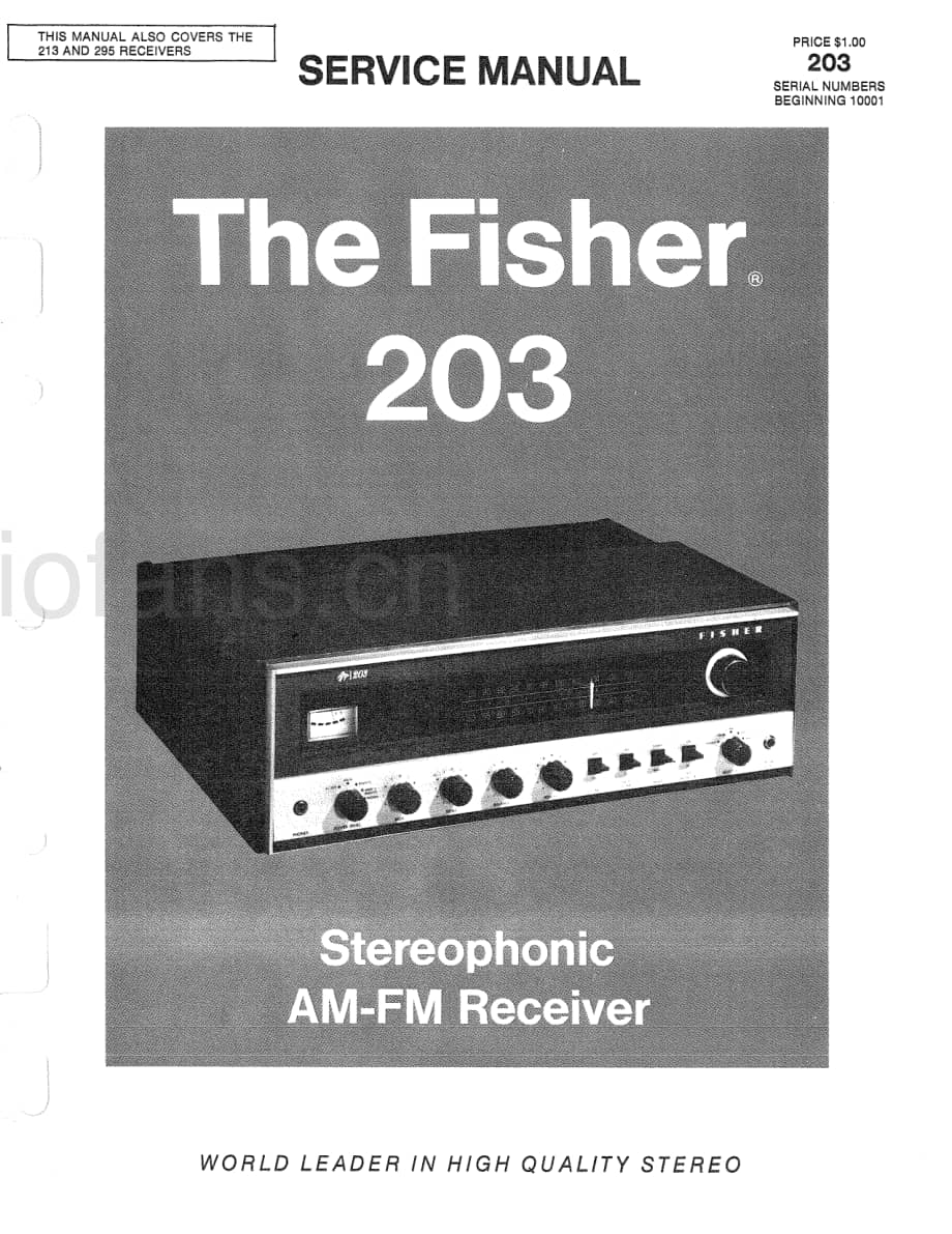 Fisher203ServiceManual 电路原理图.pdf_第1页