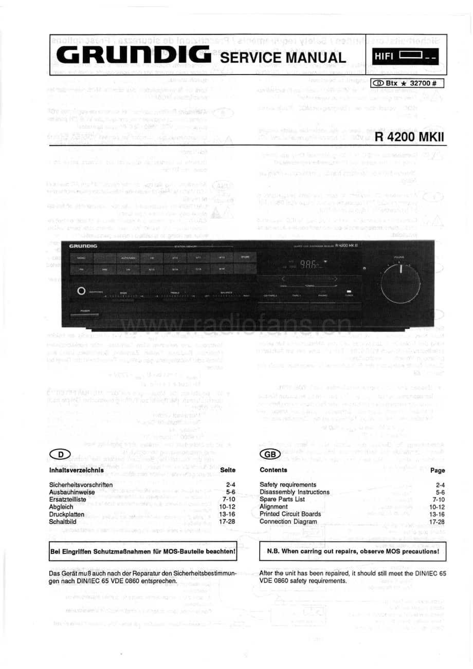 GrundigR4200Mk2 维修电路图、原理图.pdf_第1页