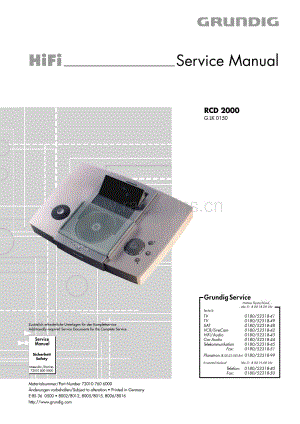 GrundigRCD2000 维修电路图、原理图.pdf