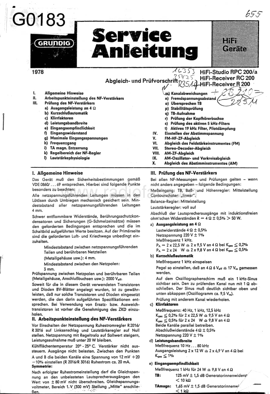GrundigHIFISTUDIORPC200 维修电路图、原理图.pdf_第1页
