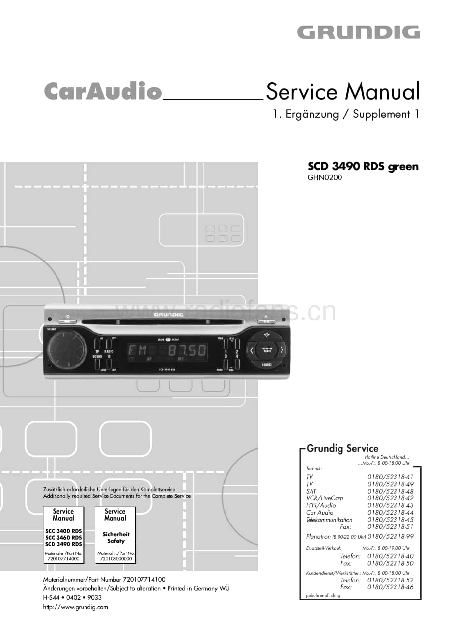 GrundigSCD3490RDSServiceManual2 维修电路图、原理图.pdf_第1页