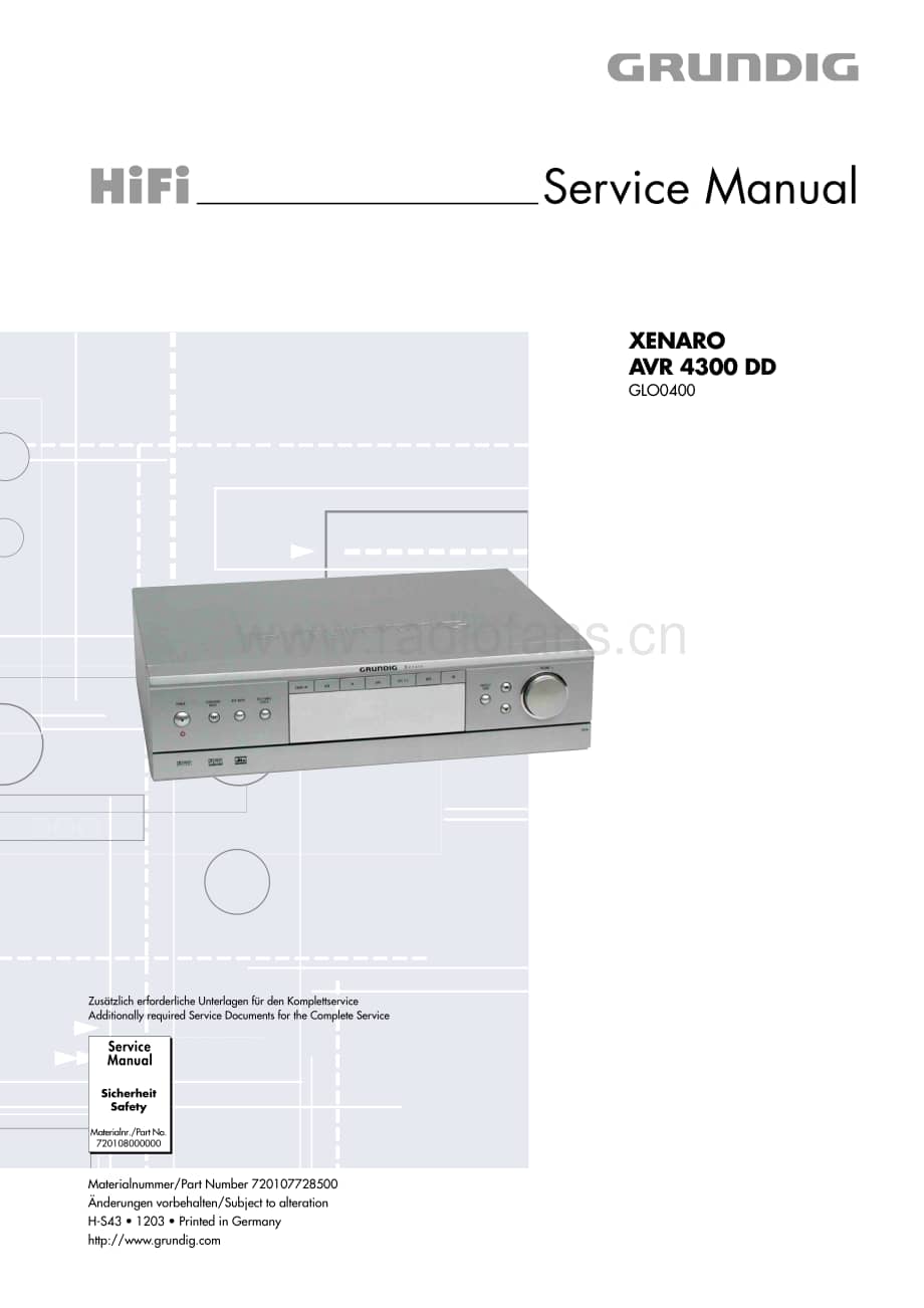 GrundigAVR4300DD 维修电路图、原理图.pdf_第1页