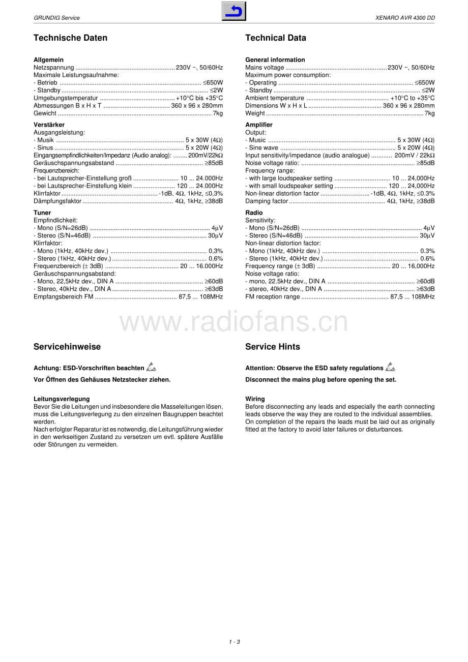 GrundigAVR4300DD 维修电路图、原理图.pdf_第3页