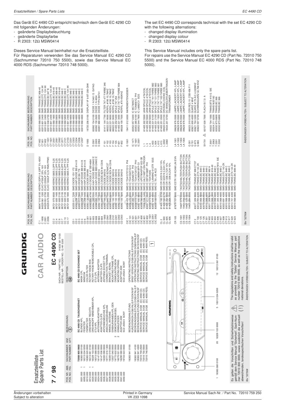 GrundigEC4490CD 维修电路图、原理图.pdf_第2页