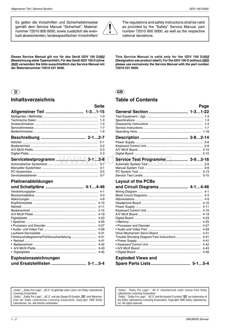 GrundigGDV100 维修电路图、原理图.pdf_第2页