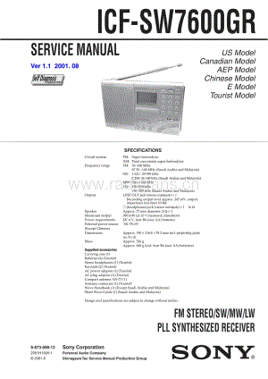 Sony_ICF-SW7600GR 电路图 维修原理图.pdf