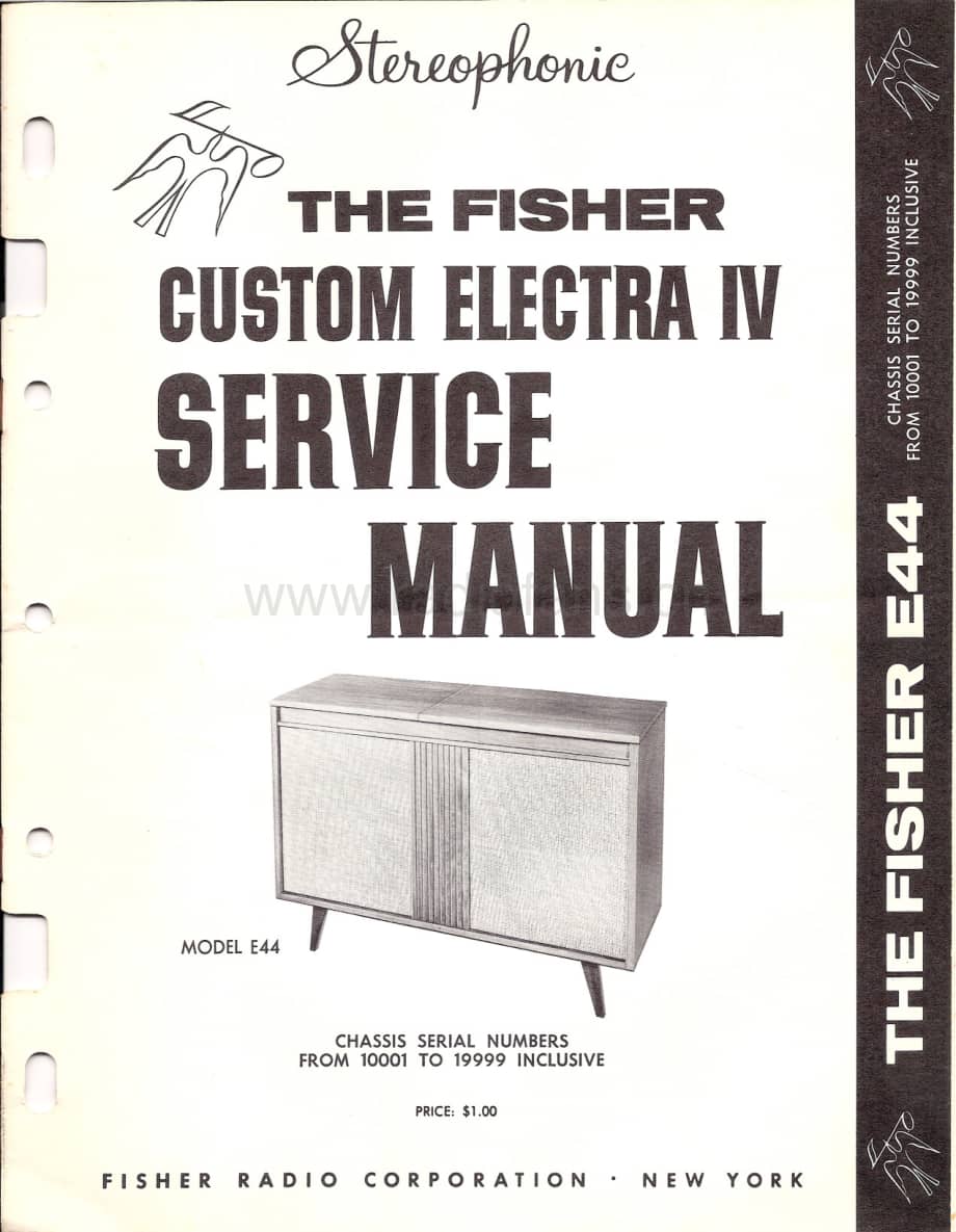 FisherCUSTOMELECTRAE44ServiceManual 电路原理图.pdf_第1页