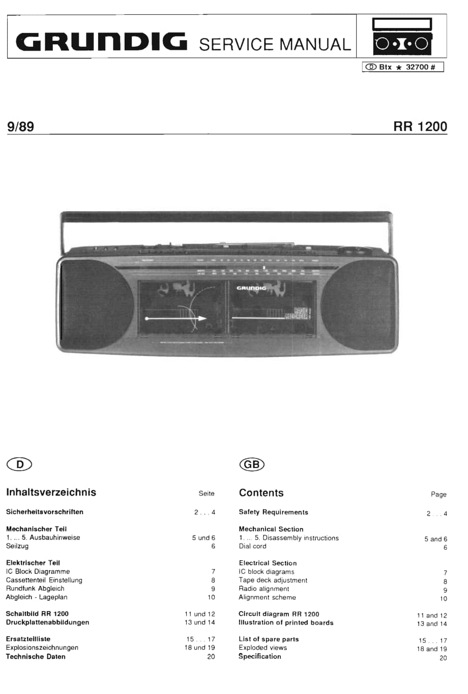 GrundigRR1200 维修电路图、原理图.pdf_第1页