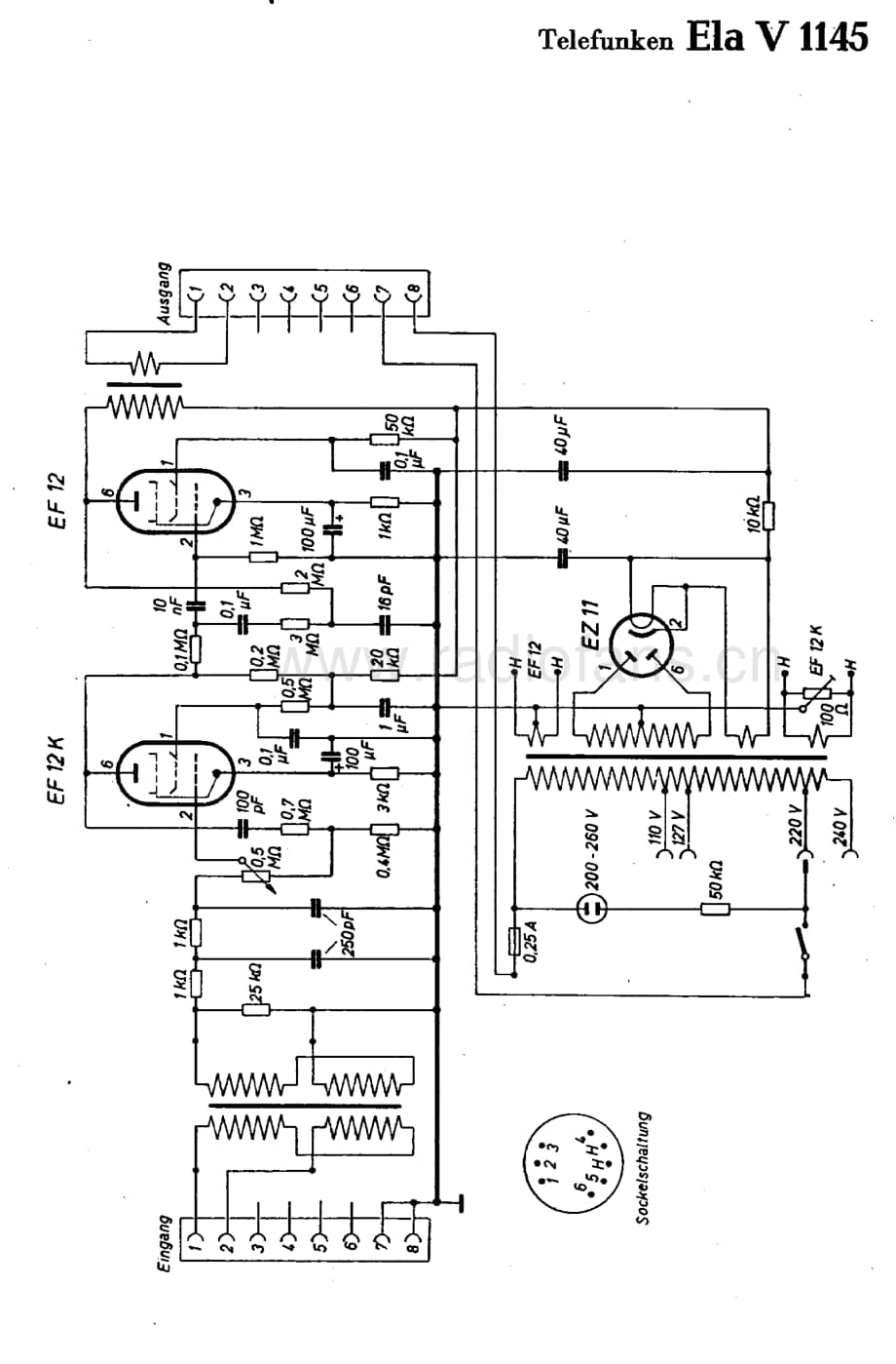 TelefunkenElaV1145维修电路图、原理图.pdf_第1页