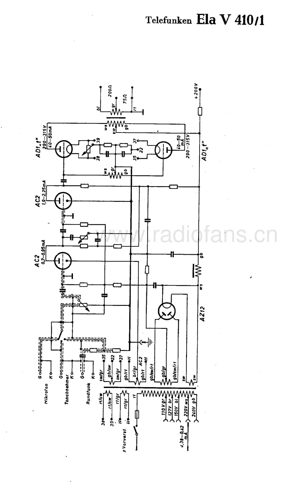 TelefunkenElaV4101维修电路图、原理图.pdf_第1页