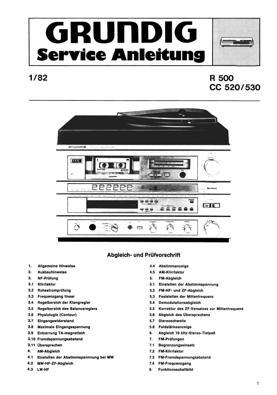 GrundigCC520CC530ServiceManual(1) 维修电路图、原理图.pdf_第1页