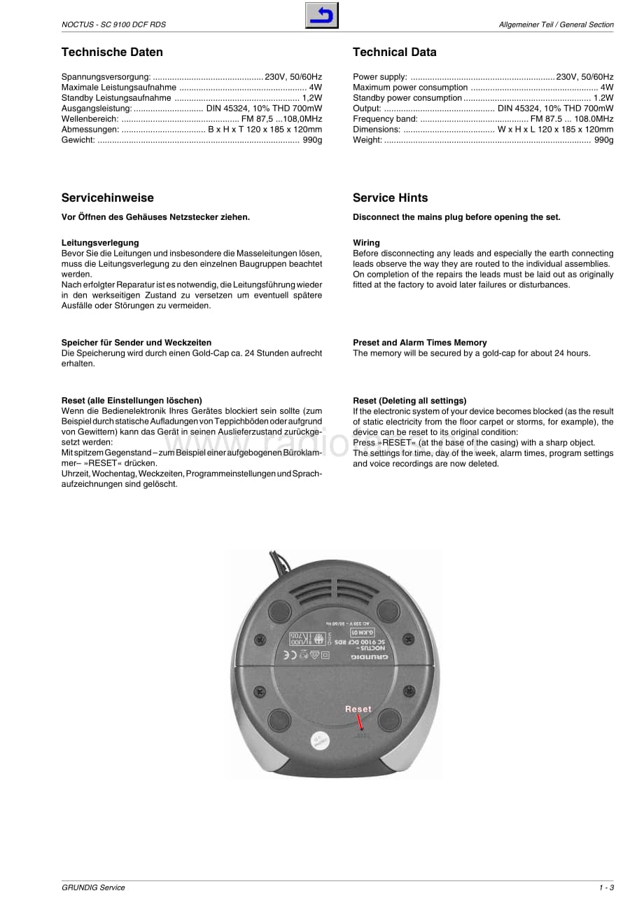 GrundigSC9100DCFRDS 维修电路图、原理图.pdf_第3页